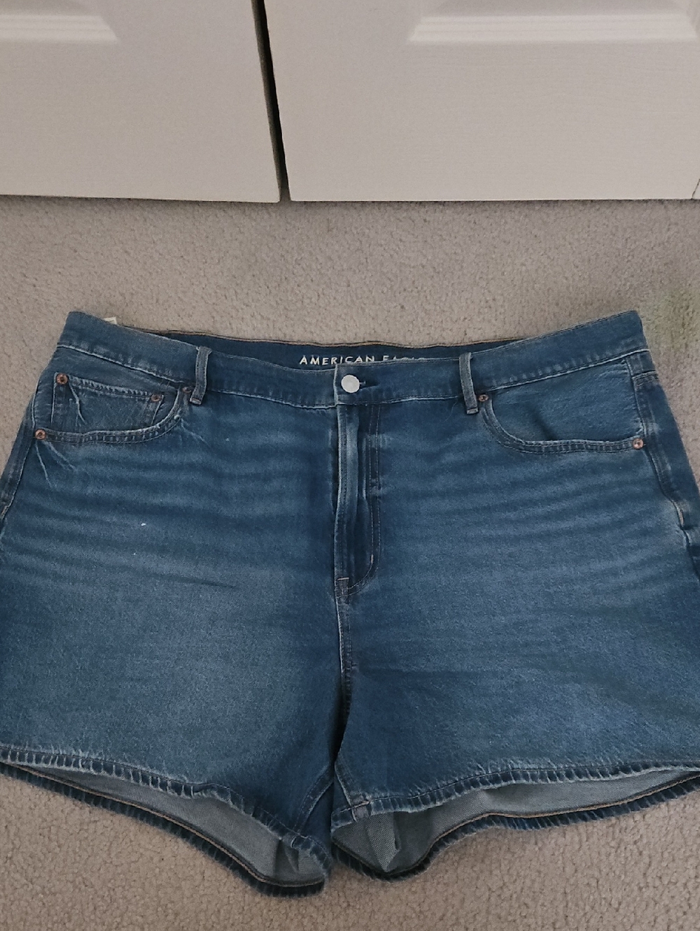 American Eagle Outfitters Dark Blue Denim Jean Shorts
